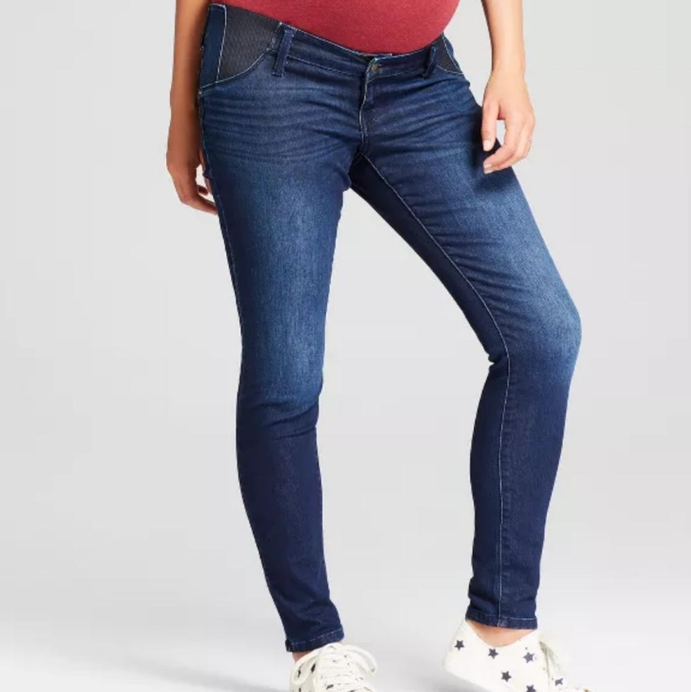 Isabel by Ingrid & Isabel Brand Maternity Skinny Jeans Under Belly Size 6 NWOT